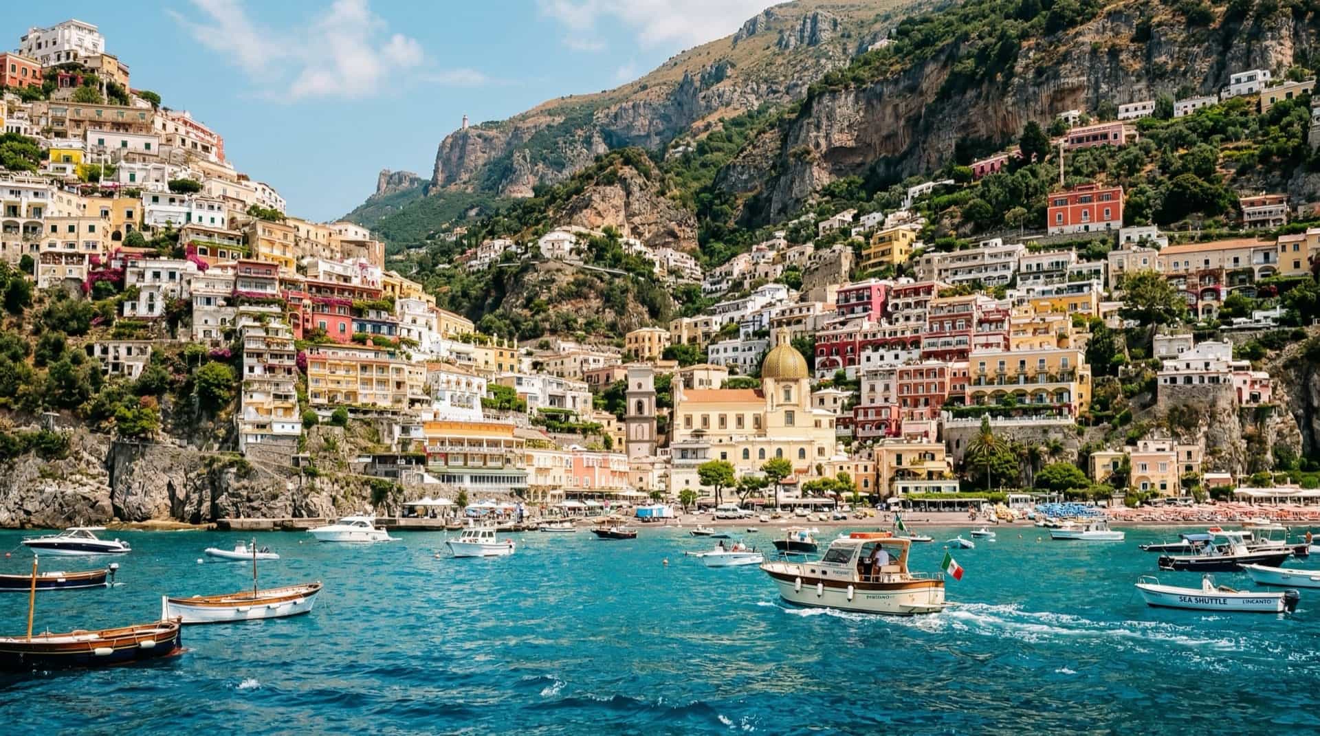 Positano coastline