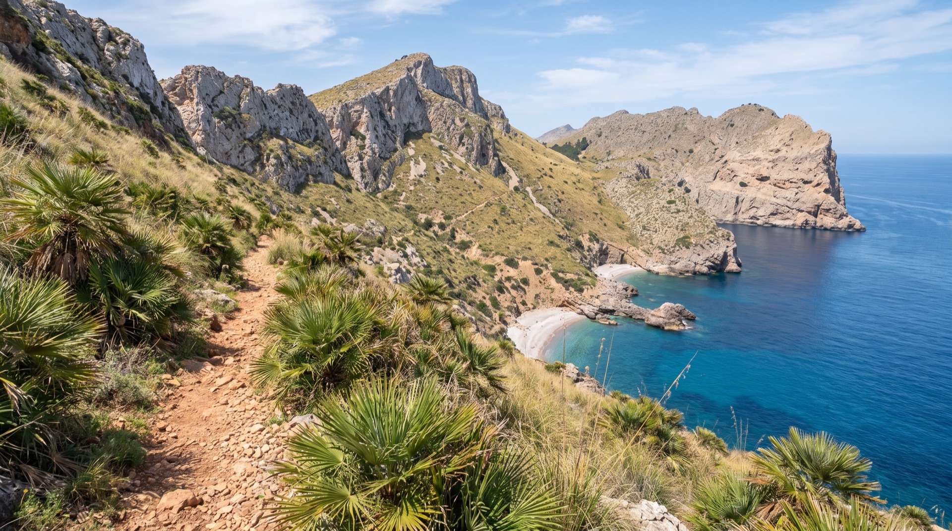 The coast of the Zingaro nature reserve, whose northern entrance is about twelve kilometres from San Vito Lo Capo with no bus service